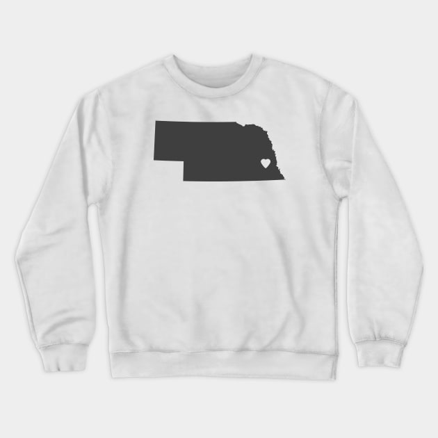 Nebraska Love Crewneck Sweatshirt by juniperandspruce